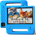 10.1-Inch Kids Tablet 8GB+64GB - Durable Android 14 Tablet
