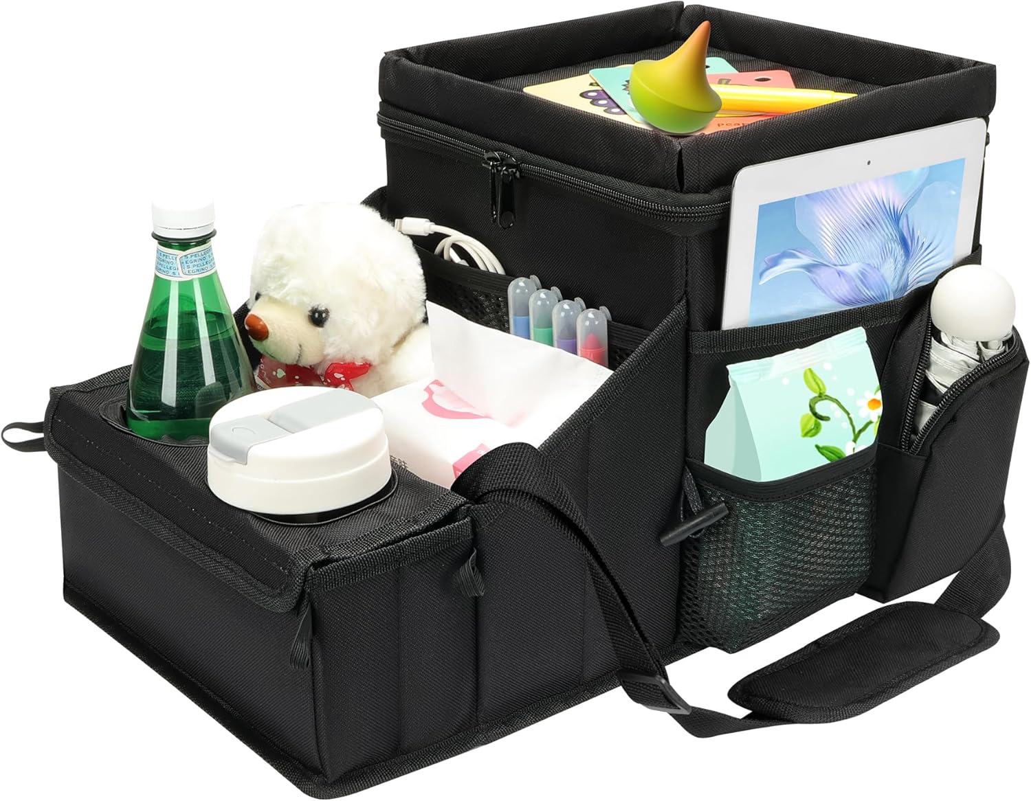 COOLBEBE Car Seat Organizer with Cup Holders for Travel