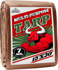 Tarp 15x30 ft 100% Waterproof 7mil Durable Grommets and Reinforced