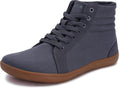 WHITIN Men's Wide Hi-top Minimalist Barefoot Sneakers - Zero Drop toe