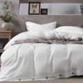 JELLYMONI Washed Cotton Duvet Cover Super Queen 98x90 in - Soft