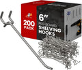 200 Pack peg board pegboard shelving hooks 6ft Length Wholesale Lot