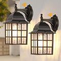 Black Dusk to Dawn Outdoor Lights for House - Sensor Waterproof Wall