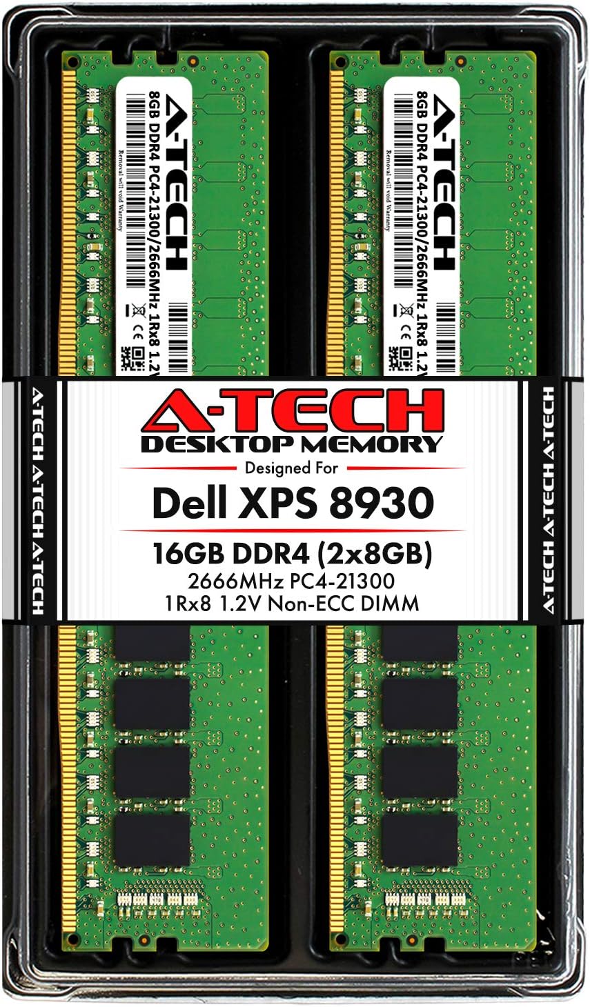 16GB RAM Kit for Dell XPS 8930 Tower - A-Tech Components Upgrade