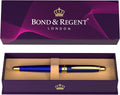 Royal Blue & 24 Karat Gold Rollerball Pen - Luxury Statement Piece
