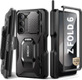 Tongate Z Fold 6 Case with Ring Stand, Built-in S Pen Holder - Rugged