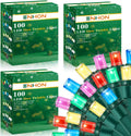 Slow Twinkling Christmas Light 100 Lights 35 ft - Soft Multicolor