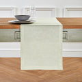 Solino Home Linen Table Runner 14 x 108 in Narrow Stripe - Sage