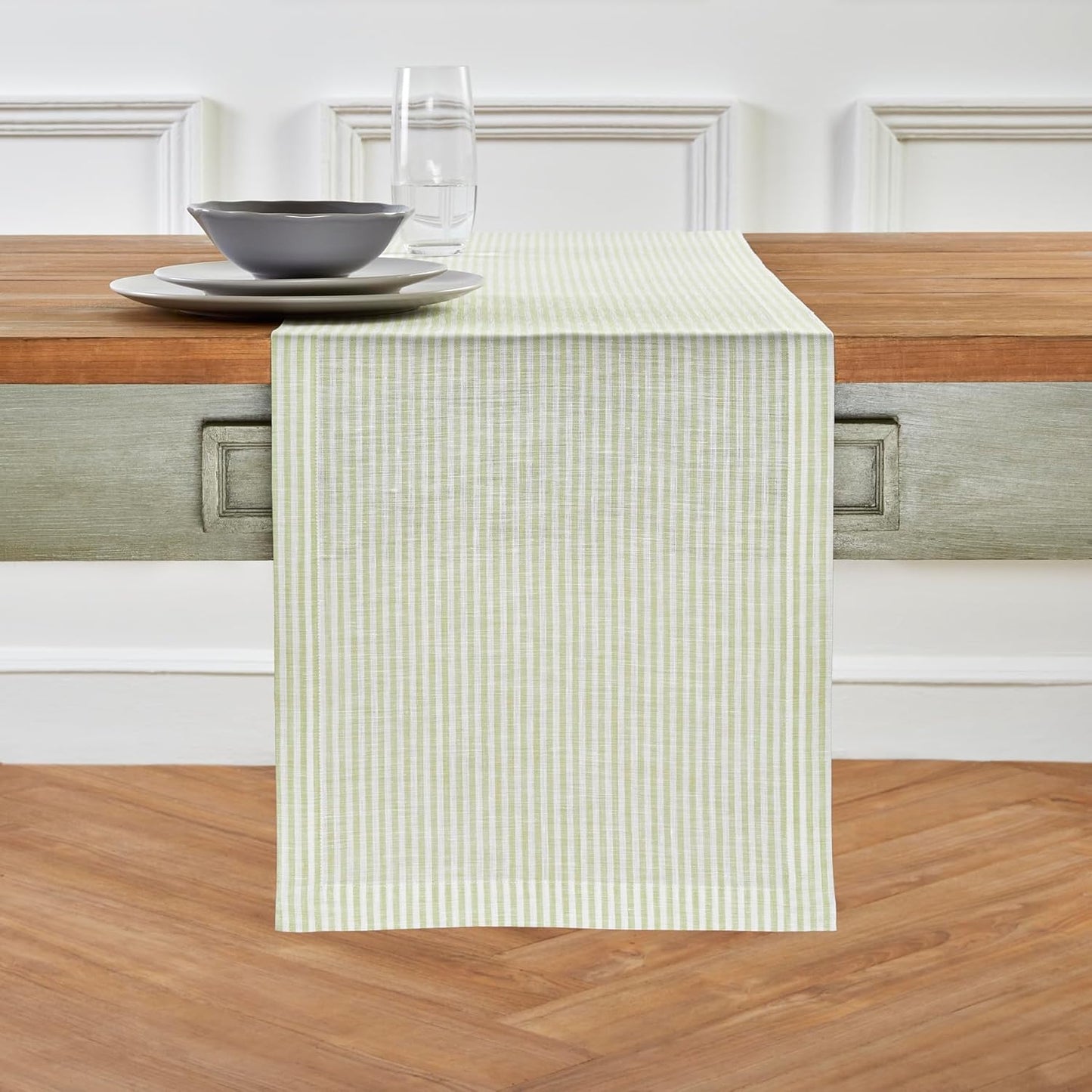 Elegant 100% Pure Linen Table Runner for Stylish Dining Decor