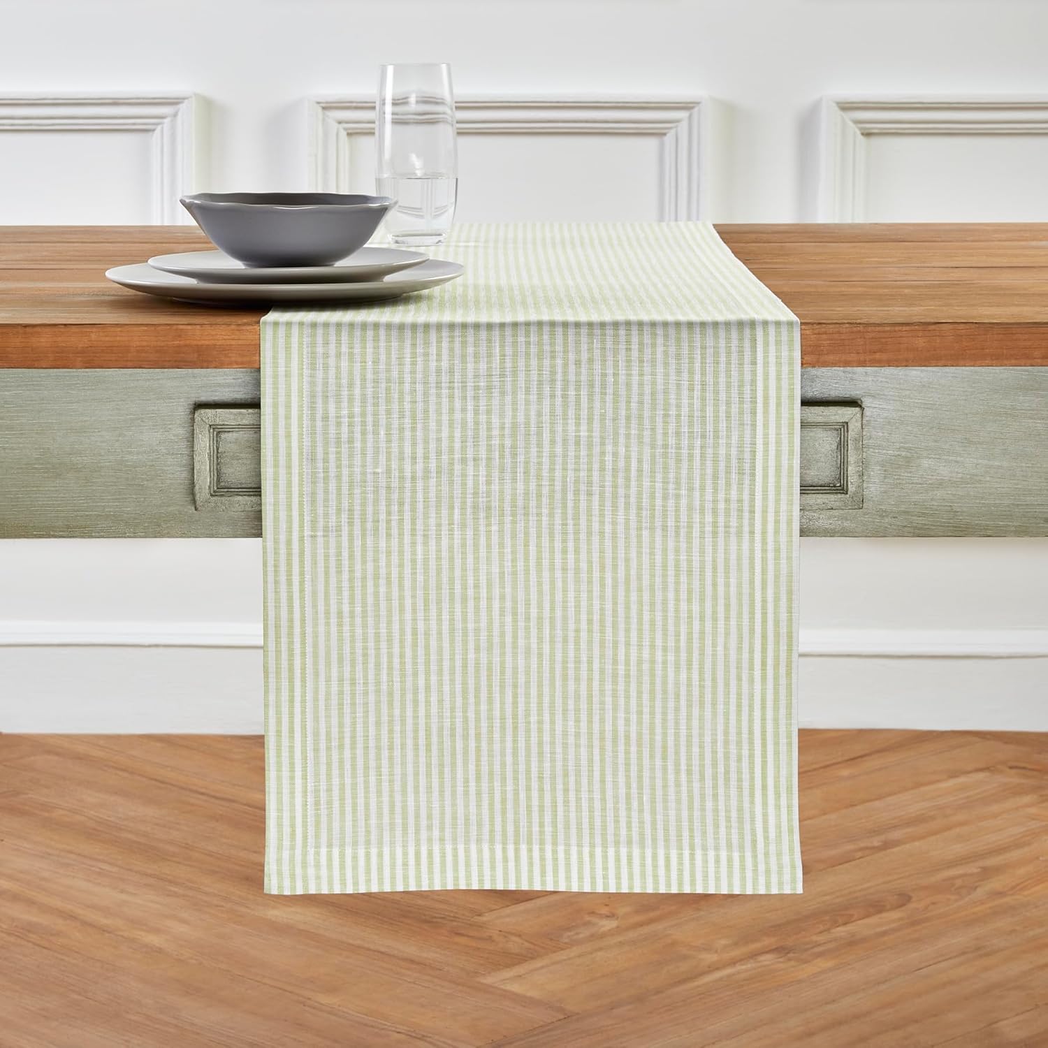 Elegant 100% Pure Linen Table Runner for Stylish Dining Decor