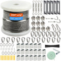 1/8ft Wire Rope Kit with Turnbuckles and Accessories - Heavy Duty