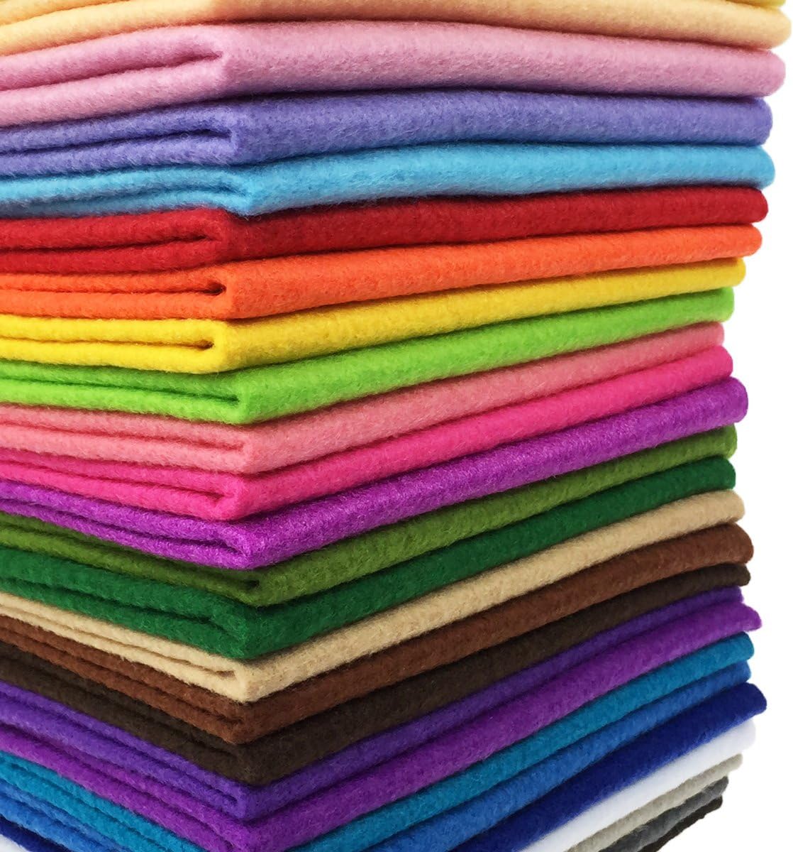 28pcs Large Acrylic Felt Sheets for DIY Craft Projects