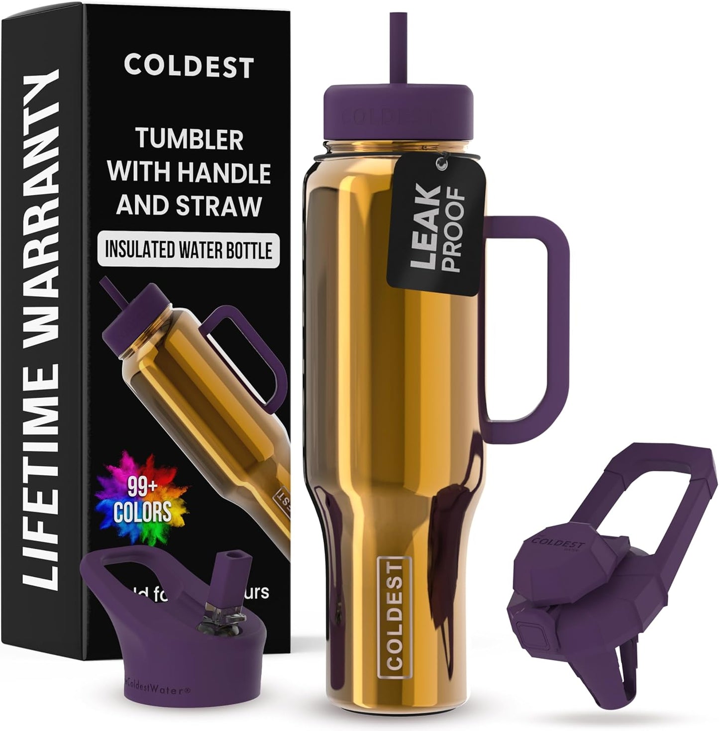 Coldest Tumbler with Handle and Straw for Ultimate Hydration