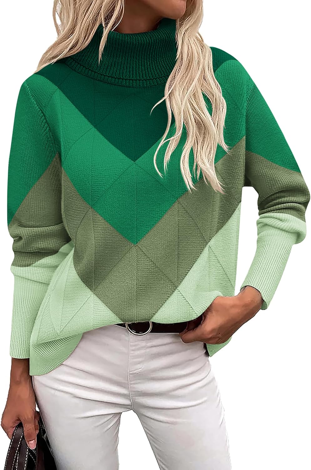 Trendy Turtleneck Sweater for Women by Zeagoo - Cozy Style