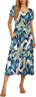 GRECERELLE Women's Maxi Dress with Pockets for Effortless Summer Style