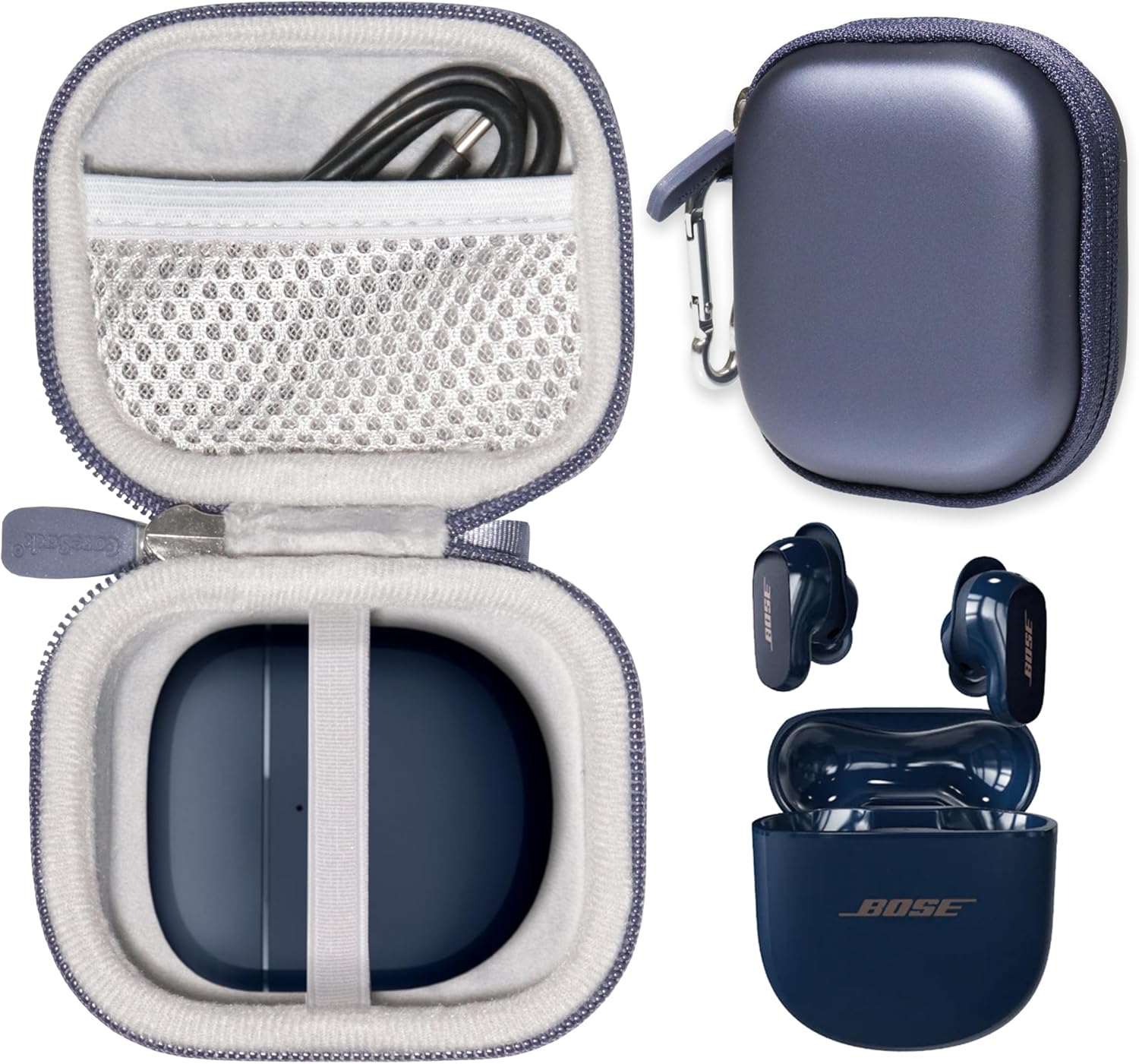 Protective Case for Bose QC Earbuds - Midnight Blue
