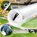 6ft x 10ft Clear Waterproof Tarp PVC 14 Mil - Heavy Duty Clear Cover