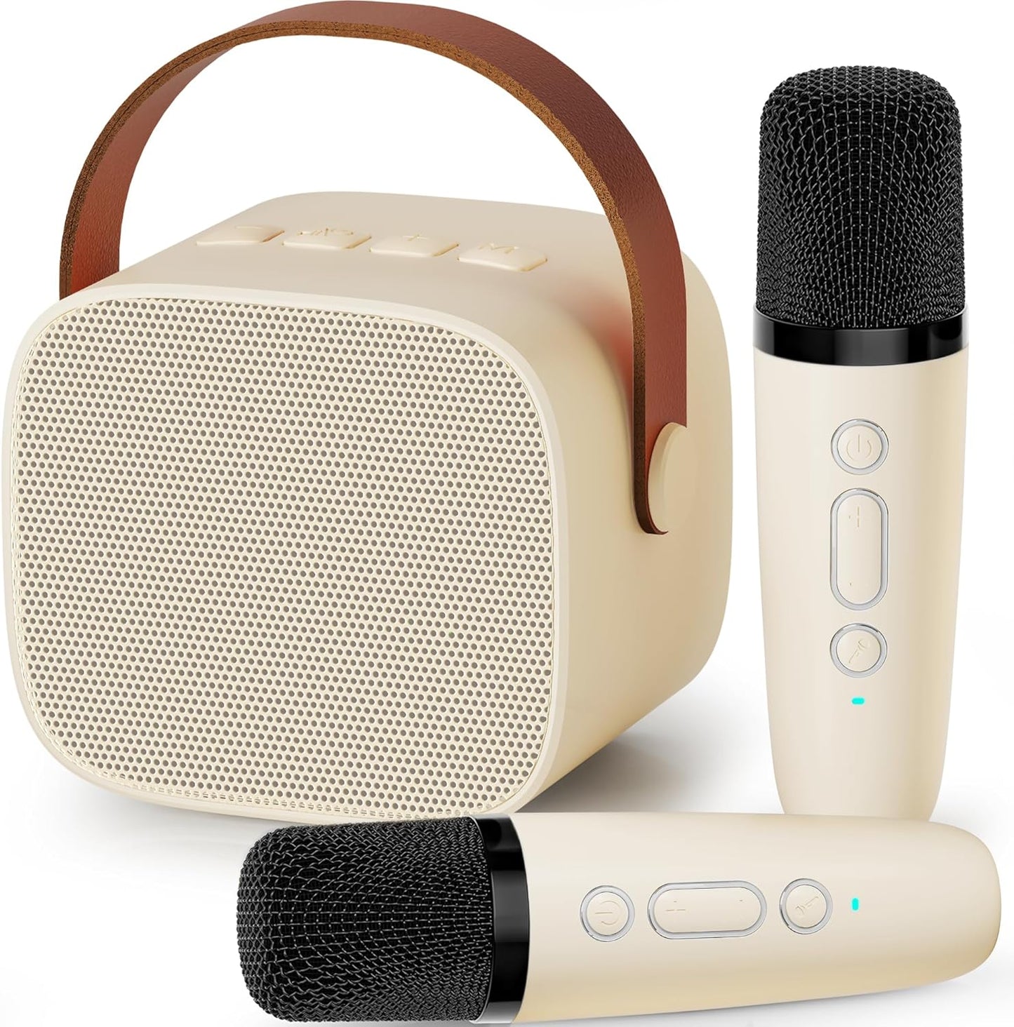 Premium Kids Karaoke: 2 Wireless Mics, Portable Bluetooth!
