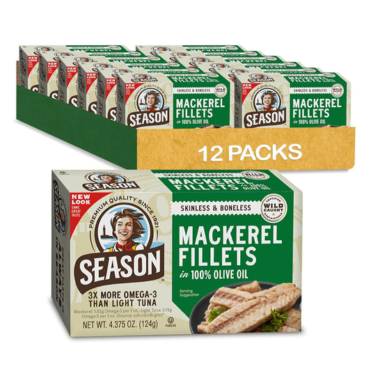 Season Mackerel in Olive Oil - Nutritious Keto Snack Option