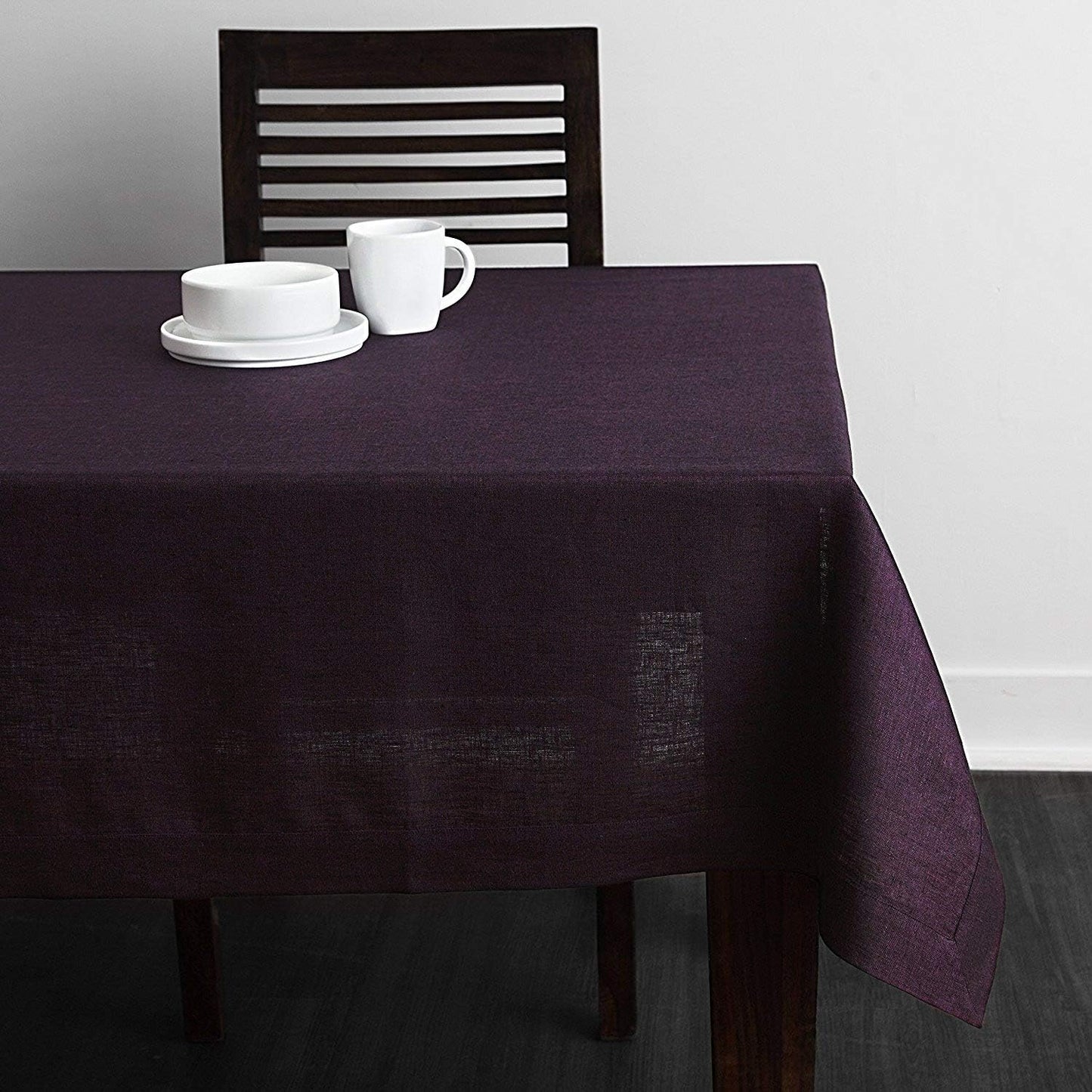 Grape Linen Tablecloth 54 x 72 Inch for Fall and Holidays
