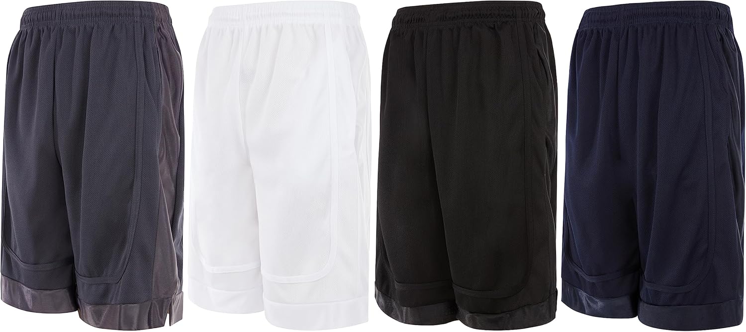 Mens Basketball Shorts with Pockets for Active Workouts