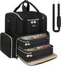 Nail Polish Organizer Case - Large Double Layer Storage Bag for Nail