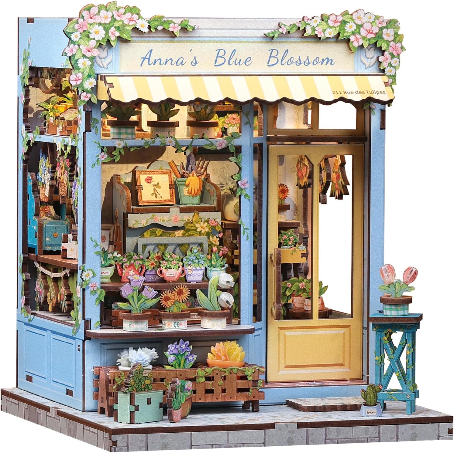 Fsolis Book Nook Kit - DIY Miniature Dollhouse for Adults