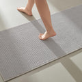 Bathroom Runner Rugs 16x60 in Light Grey - Soft Quick Dry Runner