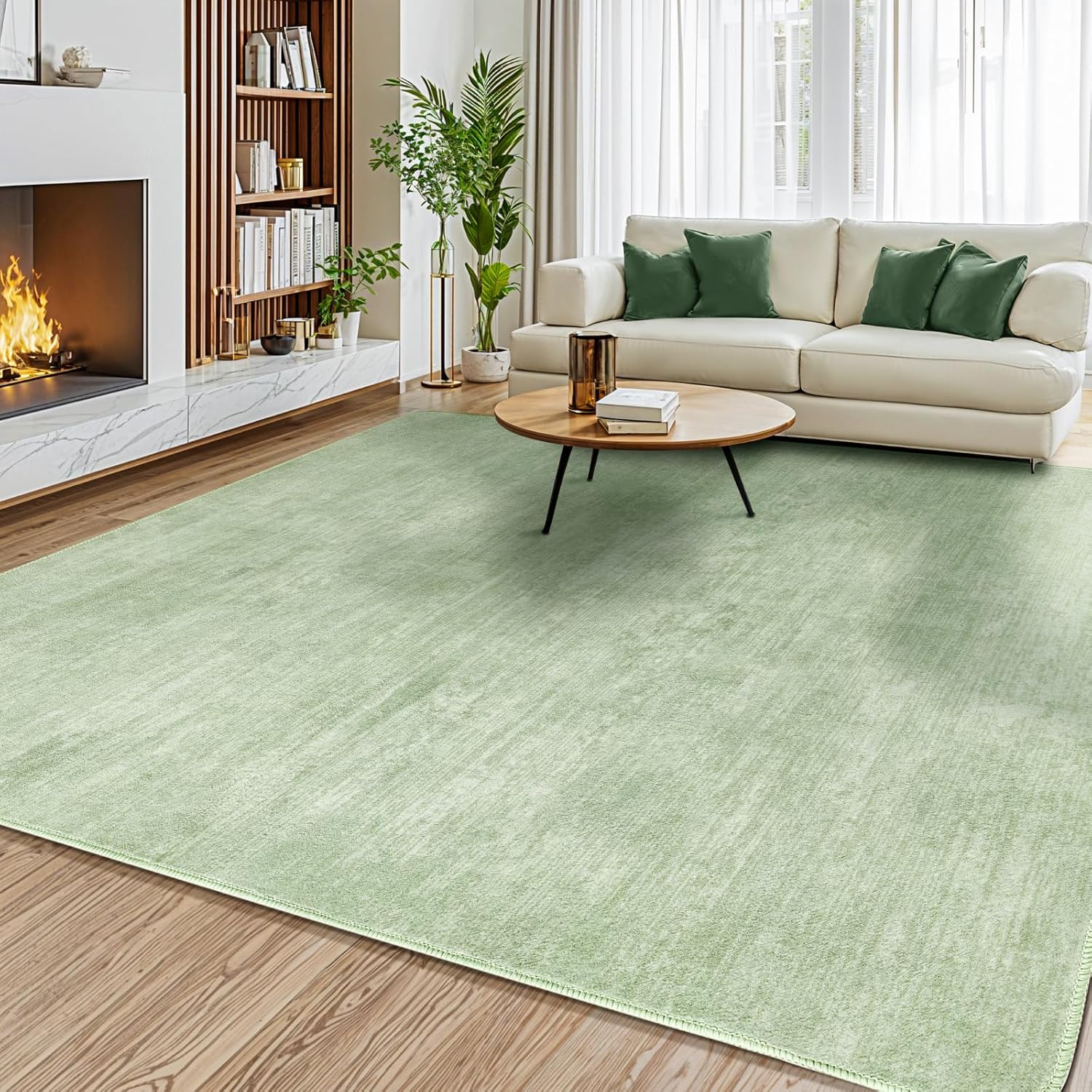 Washable 6x9 Area Rug for Living Room - Stain Resistant Design
