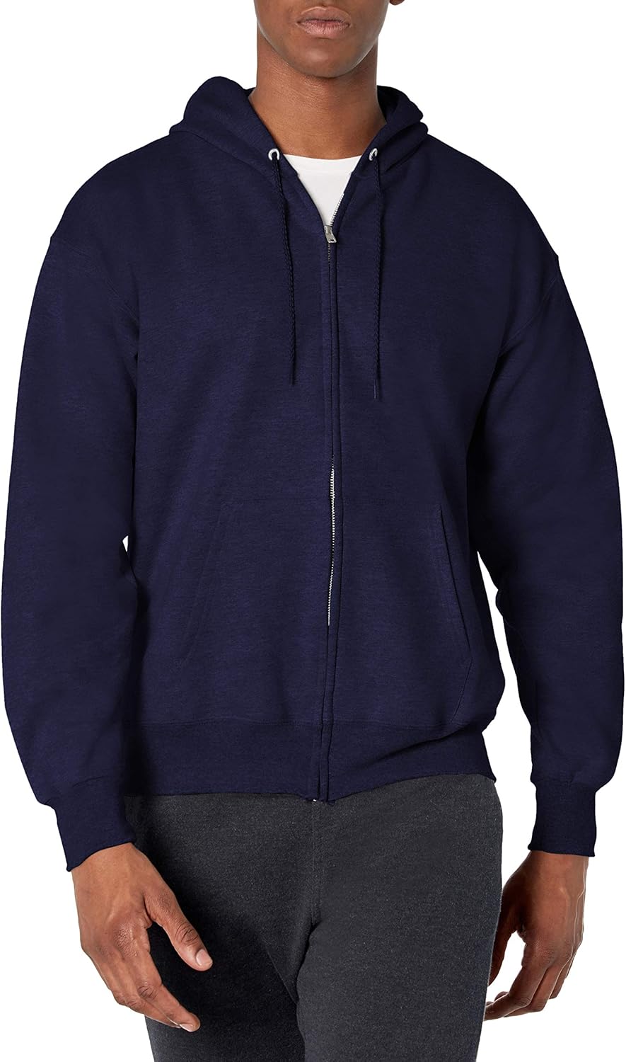 Hanes Men's Ultimate Full-Zip Hoodie for Comfort and Style