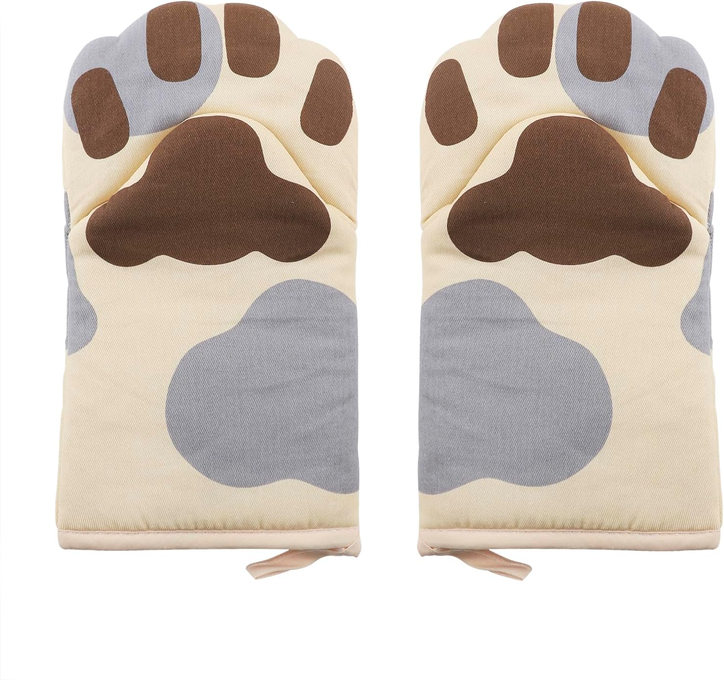 Cute Cat Paw Oven Mitts - Heat Resistant Kitchen Gloves
