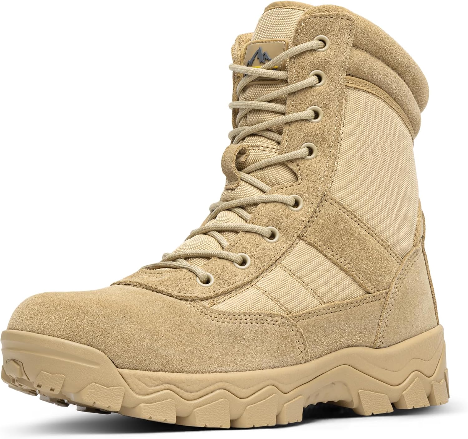 NORTIV 8 Men's Tactical Military Work Boots with Side Zipper