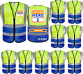 Hi Vis Security Vest for Men - Customizable Reflective Class 2 Comfort