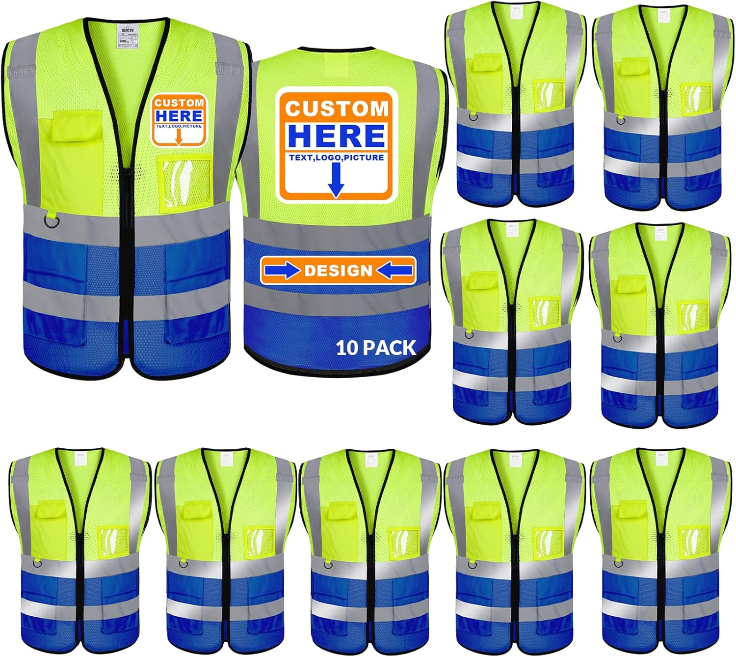 Custom Safety Vest for Enhanced Visibility and Comfort