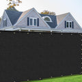 7ft x 49ft Custom Size Black Privacy Screen Fence Cover - Heavy Duty