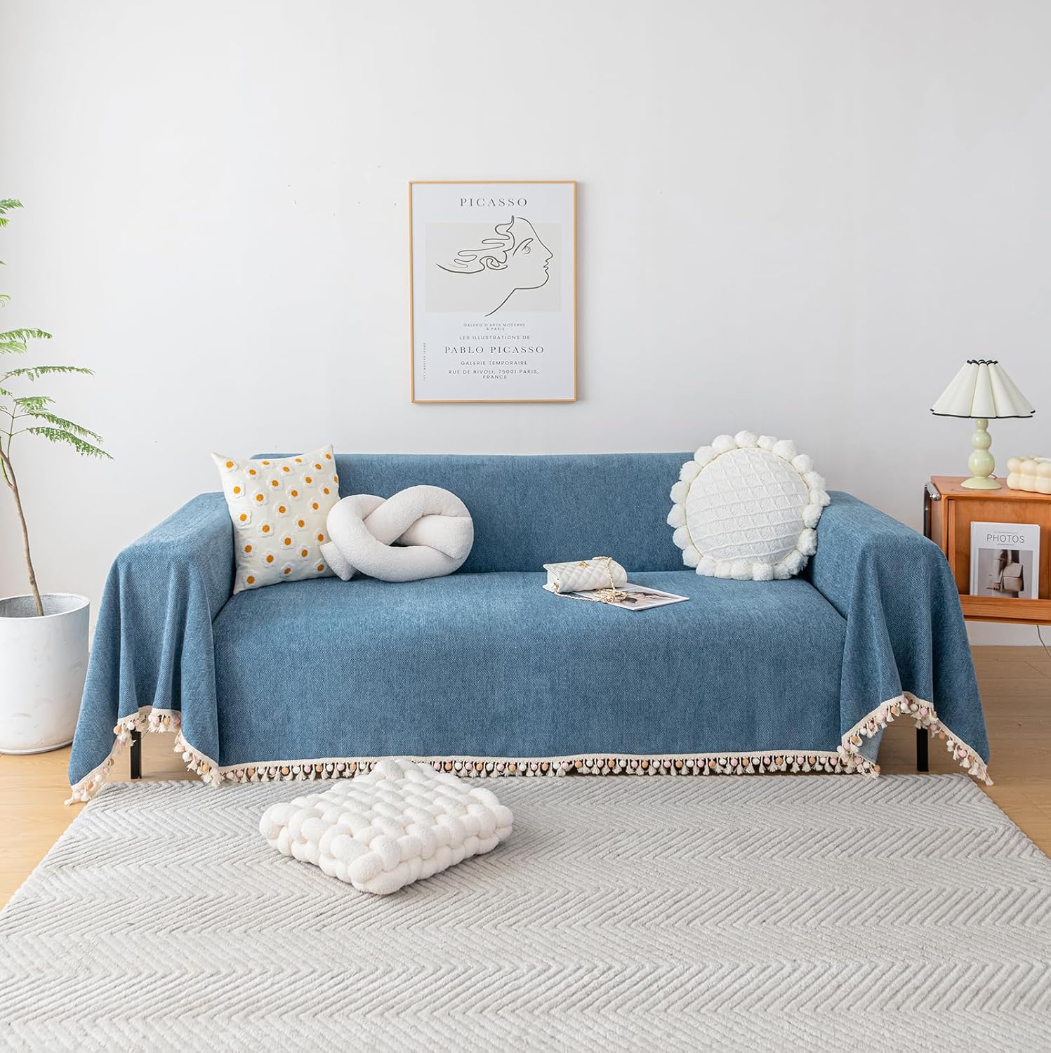 HANDONTIME Couch Slipcover for Dogs - Bohemian Sofa Cover