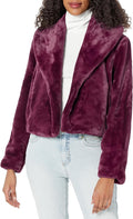 Womens Faux Fur Jacket by BLANKNYC - Stylish Cropped Design