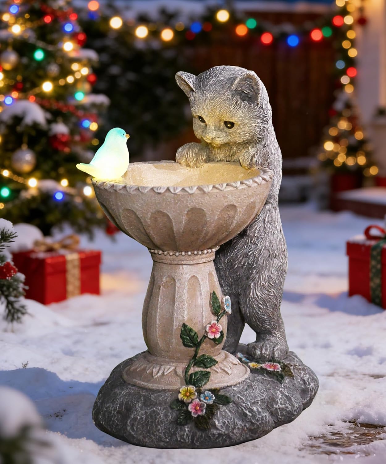 Nacome Solar Cat Garden Decor: Perfect Outdoor Statues for Yard