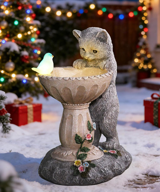Nacome Solar Cat Garden Decor: Perfect Outdoor Statues for Yard