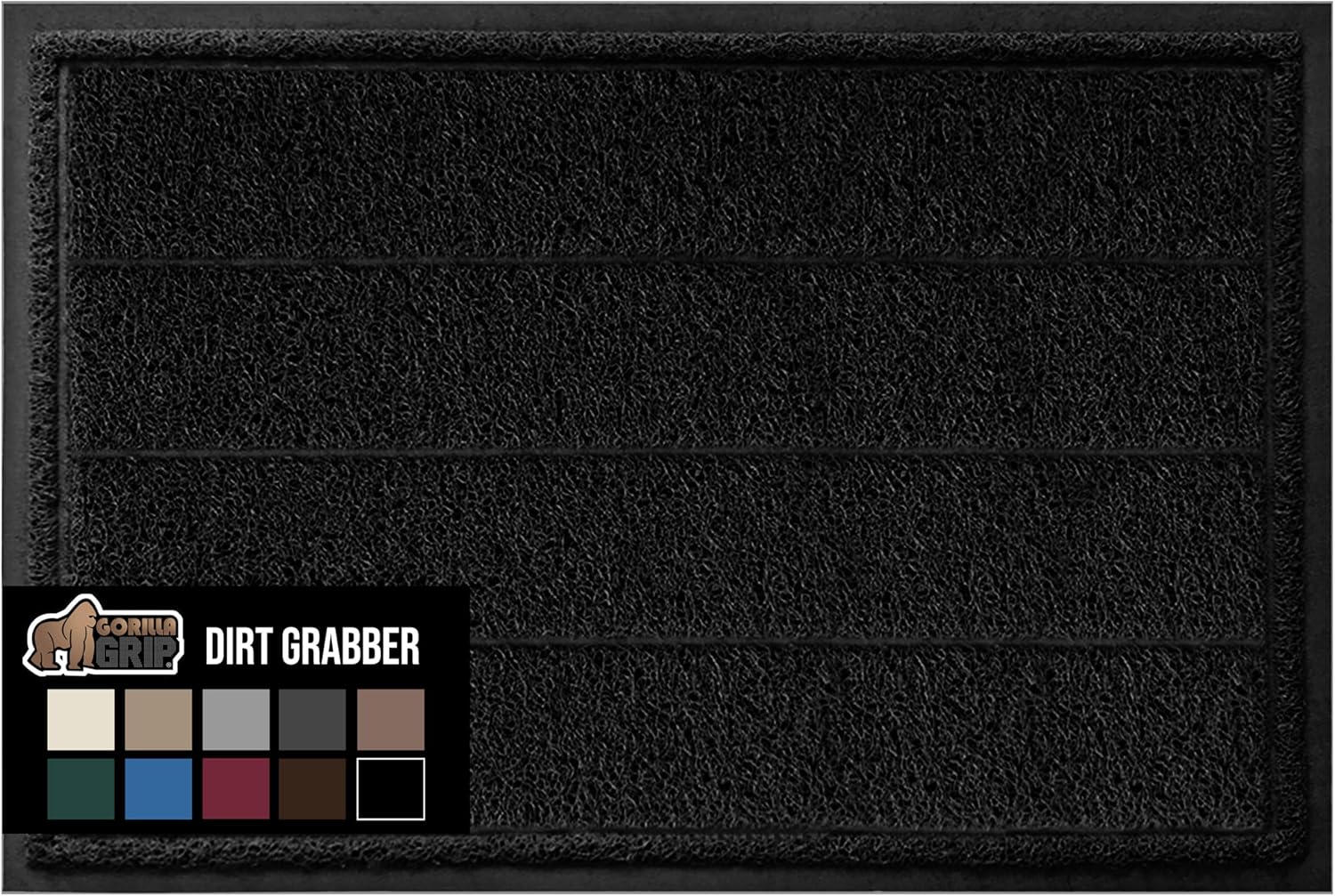 GORILLA GRIP Dirt Grabber Doormat for Indoor and Outdoor Use