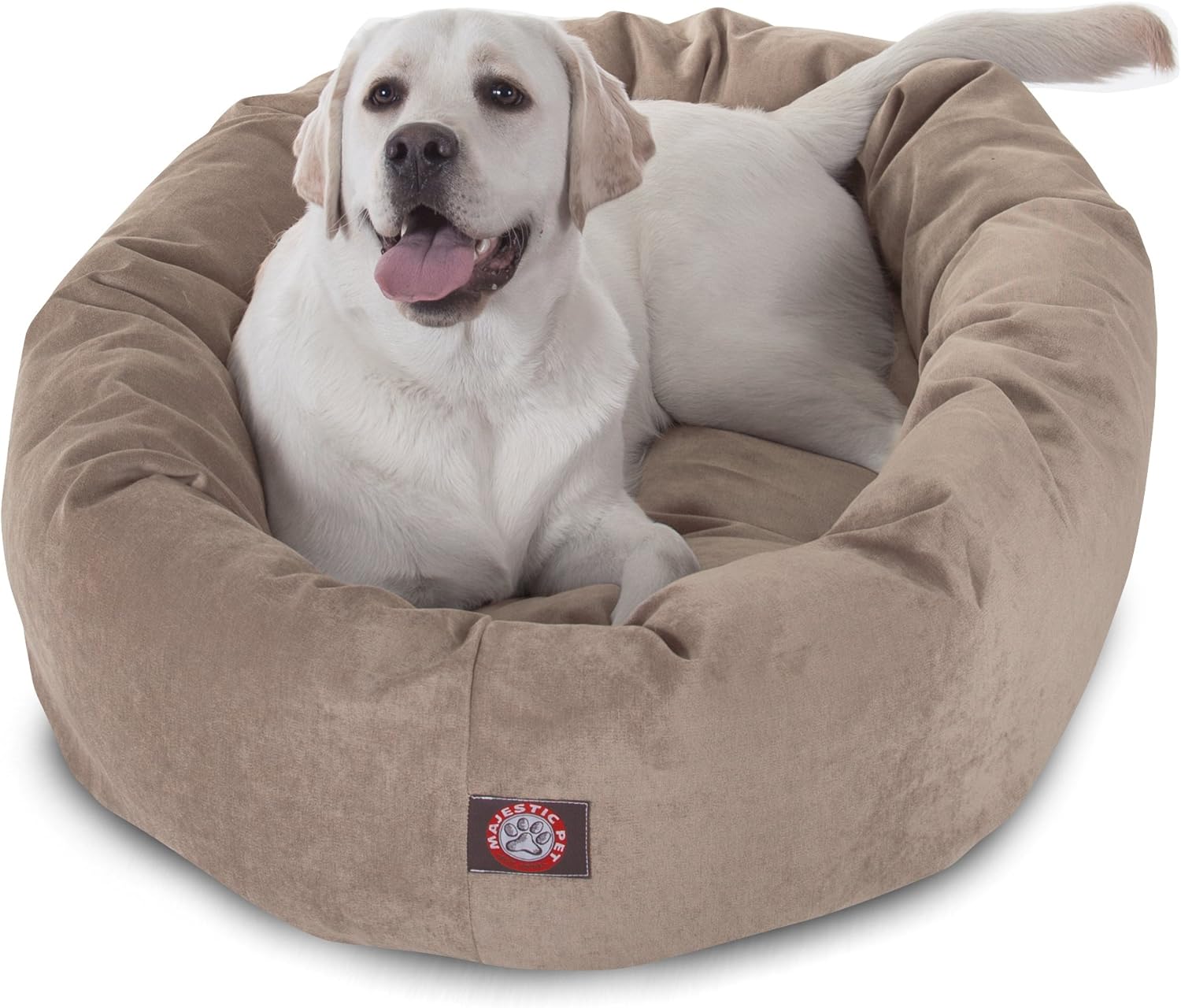 Majestic Pet 40 Inch Micro Velvet Calming Dog Bed for Comfort