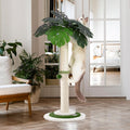 Cat Scratching Post for Space-Saving 35in - Modern Monstera Cat Tree