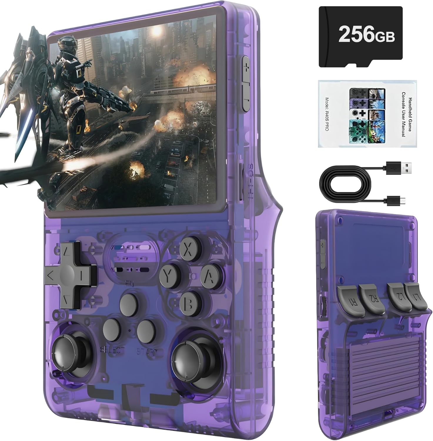 R40S PRO Retro Gaming Console with 30000+ HD Games Portable