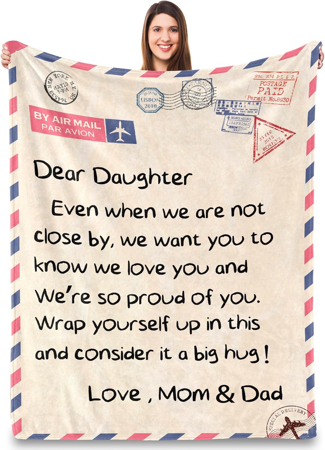 UFOORO Throw Blanket for Daughter - Heartfelt Gift from Parents