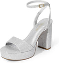 DREAM PAIRS Platform High Heels for Women - Chunky Y2K Heel