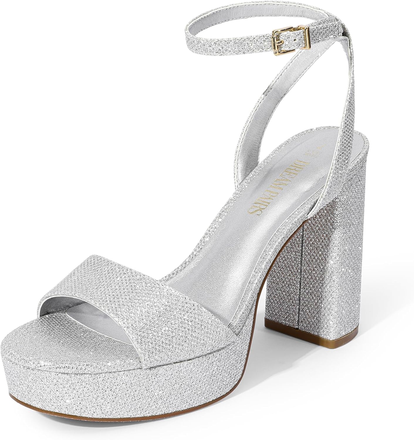 DREAM PAIRS Platform High Heels for Women Stylish Ankle Strap
