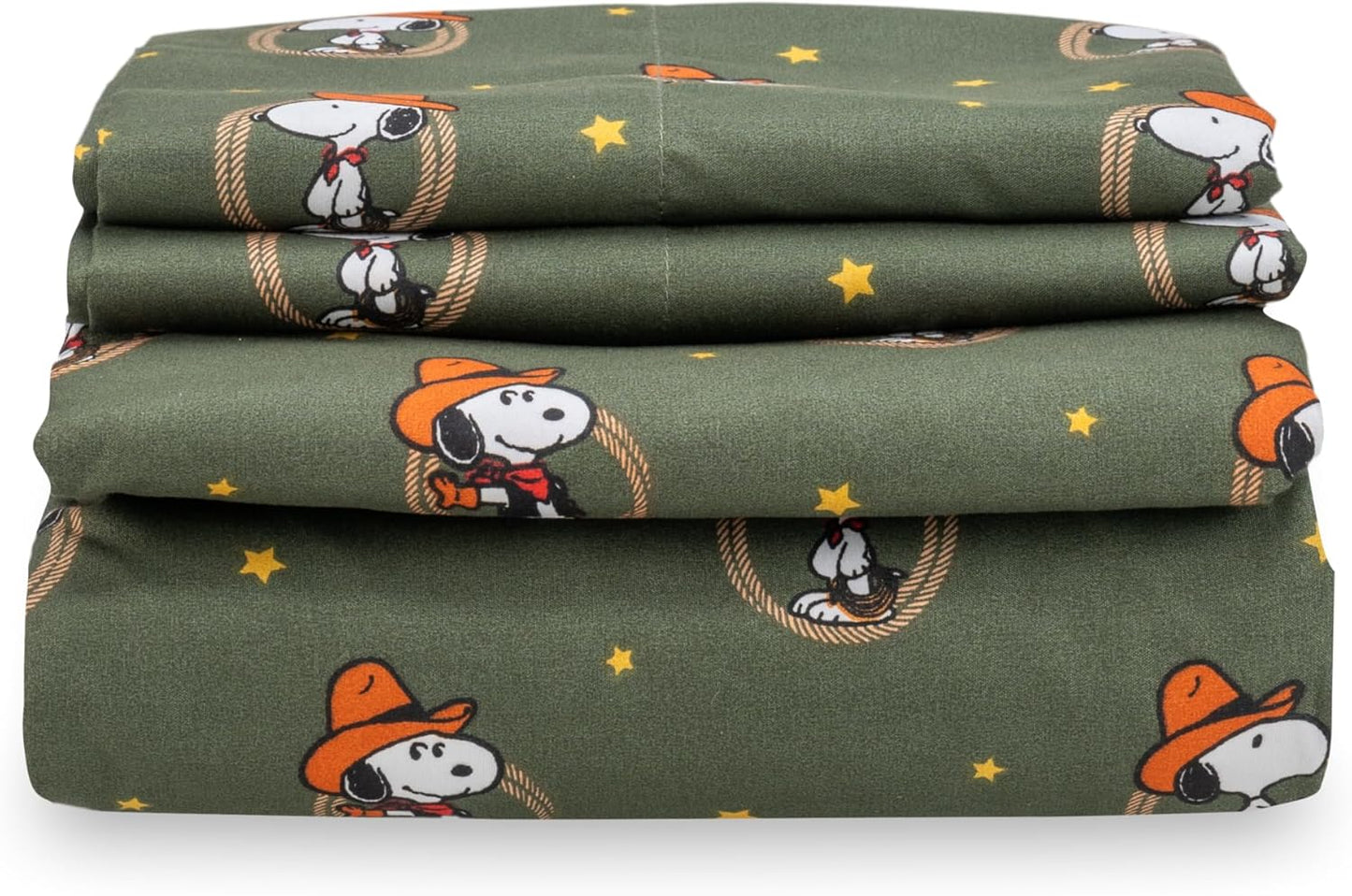 Peanuts Kids Sheet Set Full Size with Snoopy Design for Comfort