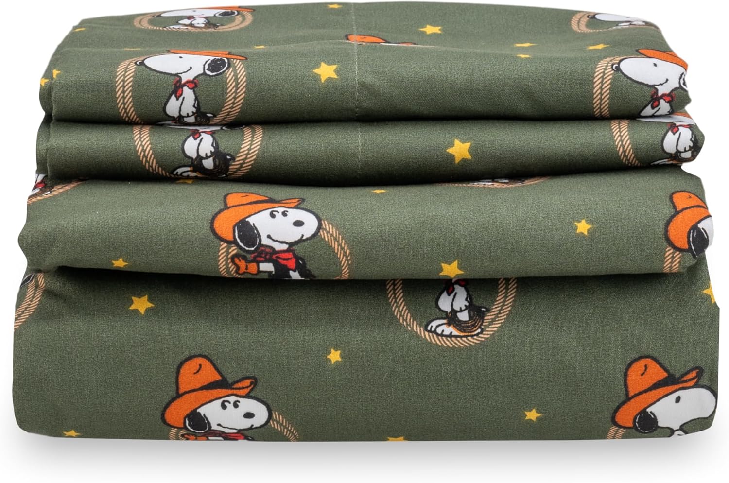 Peanuts Kids Sheet Set Queen Size with Snoopy Design for Comfort