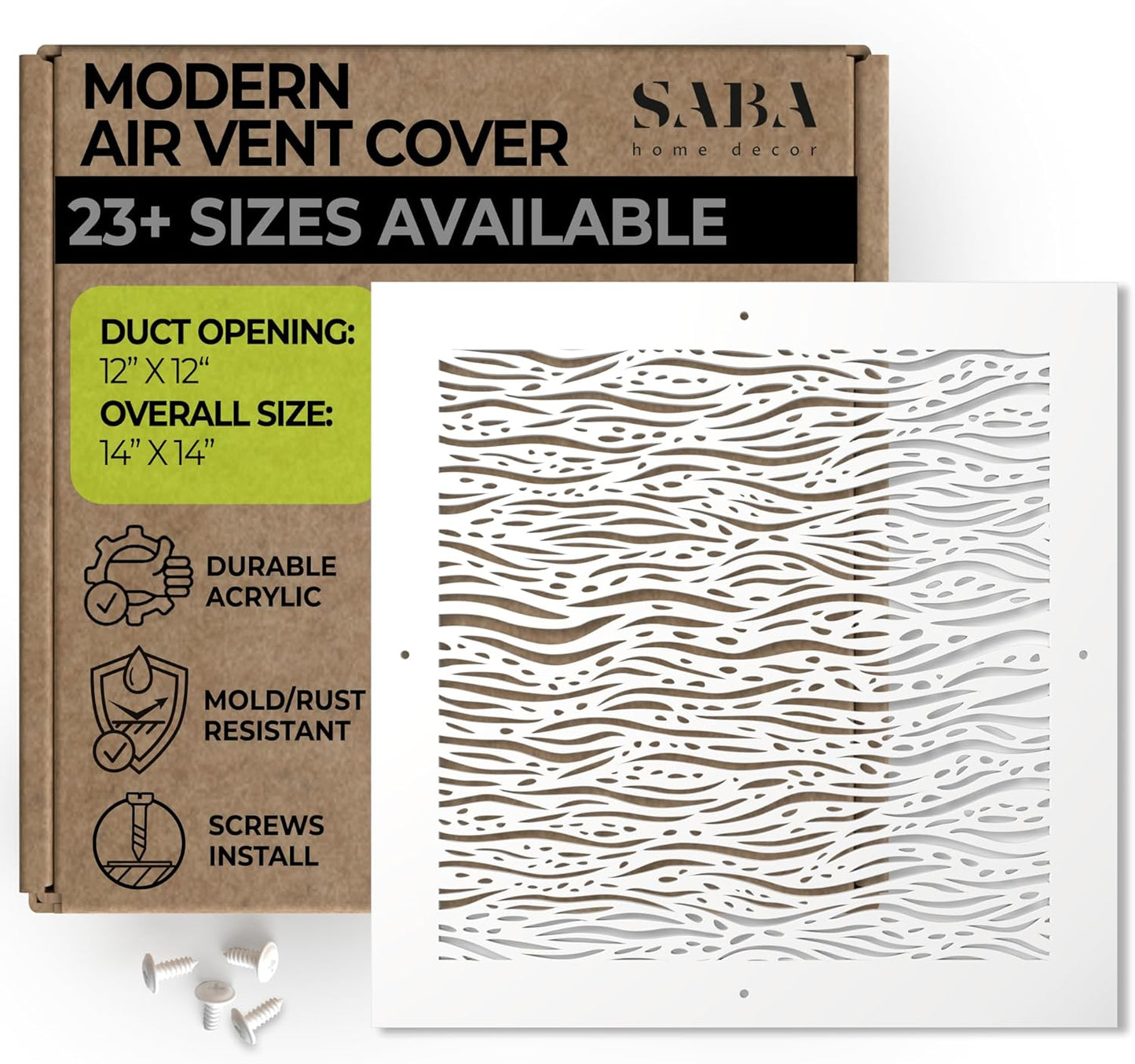 SABA Home Decor White Air Vent Cover for Stylish Interiors