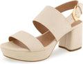 Aerosoles Camilia Heeled Sandals - Comfortable Chunky Platform Jewelry